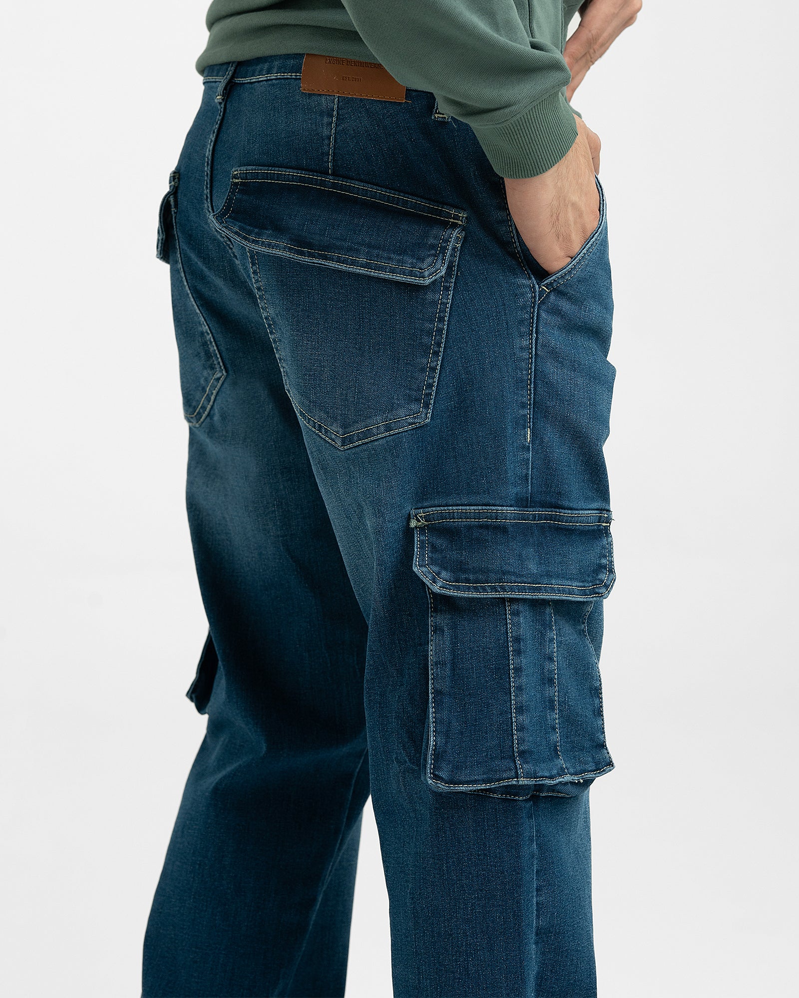 Men Cargo Denim