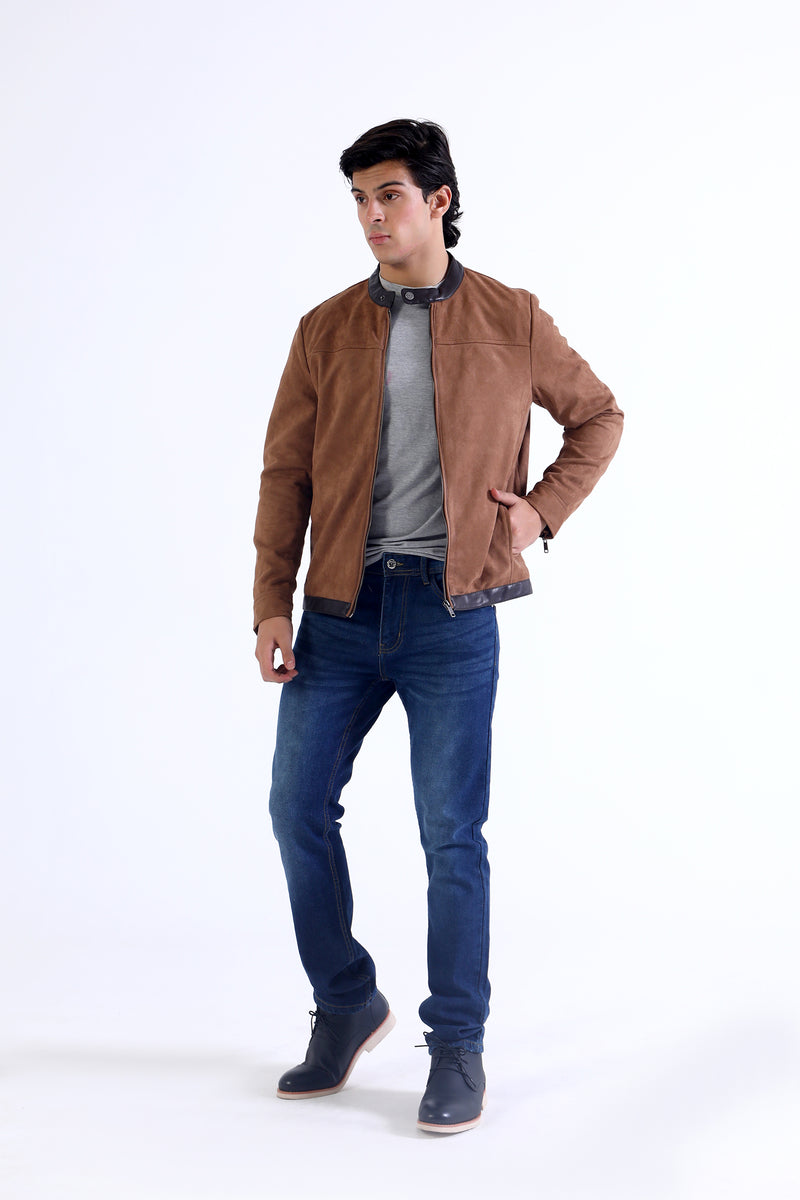 Men Suede Jacket - Engine - Buy Now