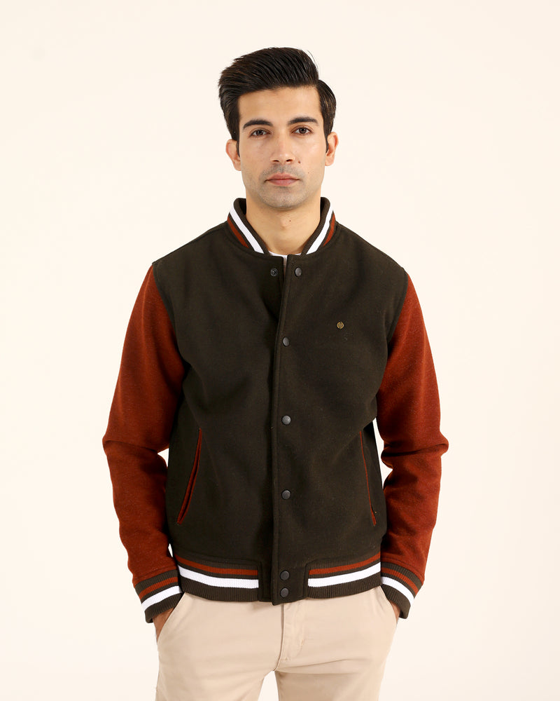 Men Varsity Jacket - Engine - Buy Now