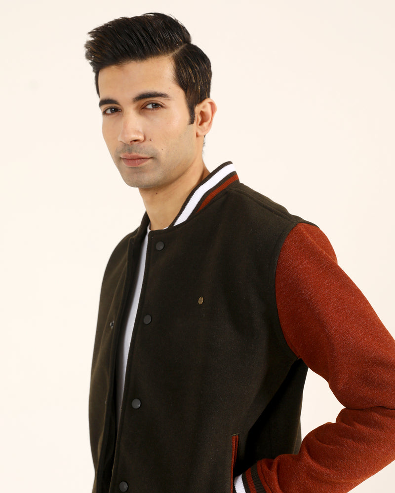 Men Varsity Jacket - Engine - Buy Now