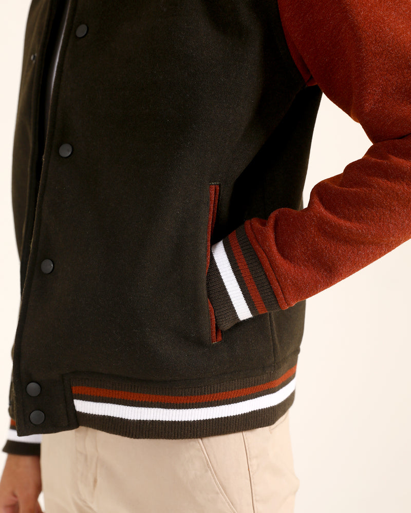 Men Varsity Jacket - Engine - Buy Now