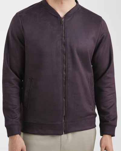 Men Basic Zip-Up Upper