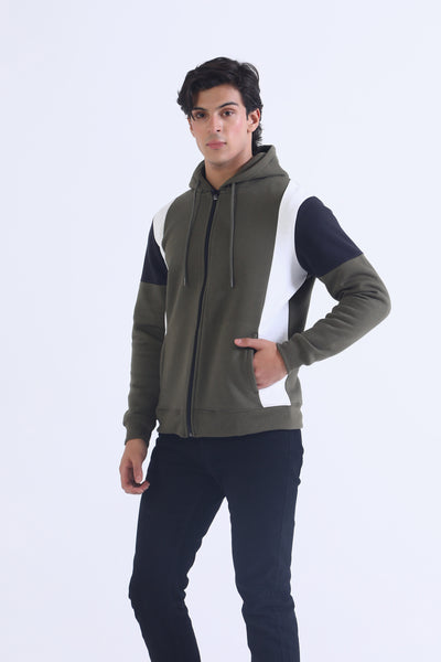 Men Zip Thru Hoodie