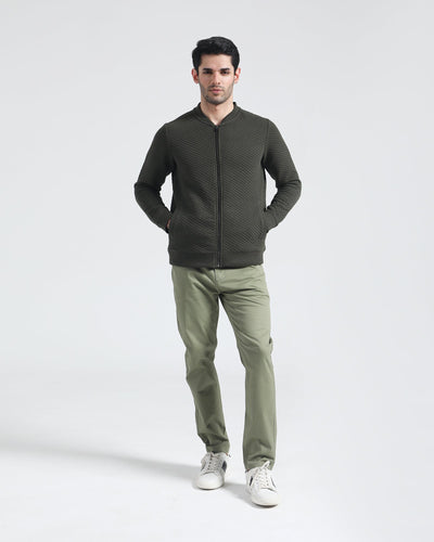 Men Basic Zip Thru Upper