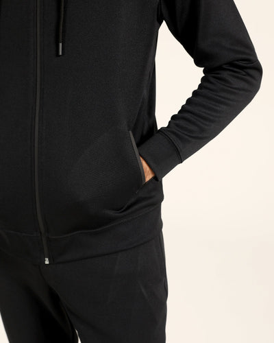 Men Zip Thru Active Wear Hoodie