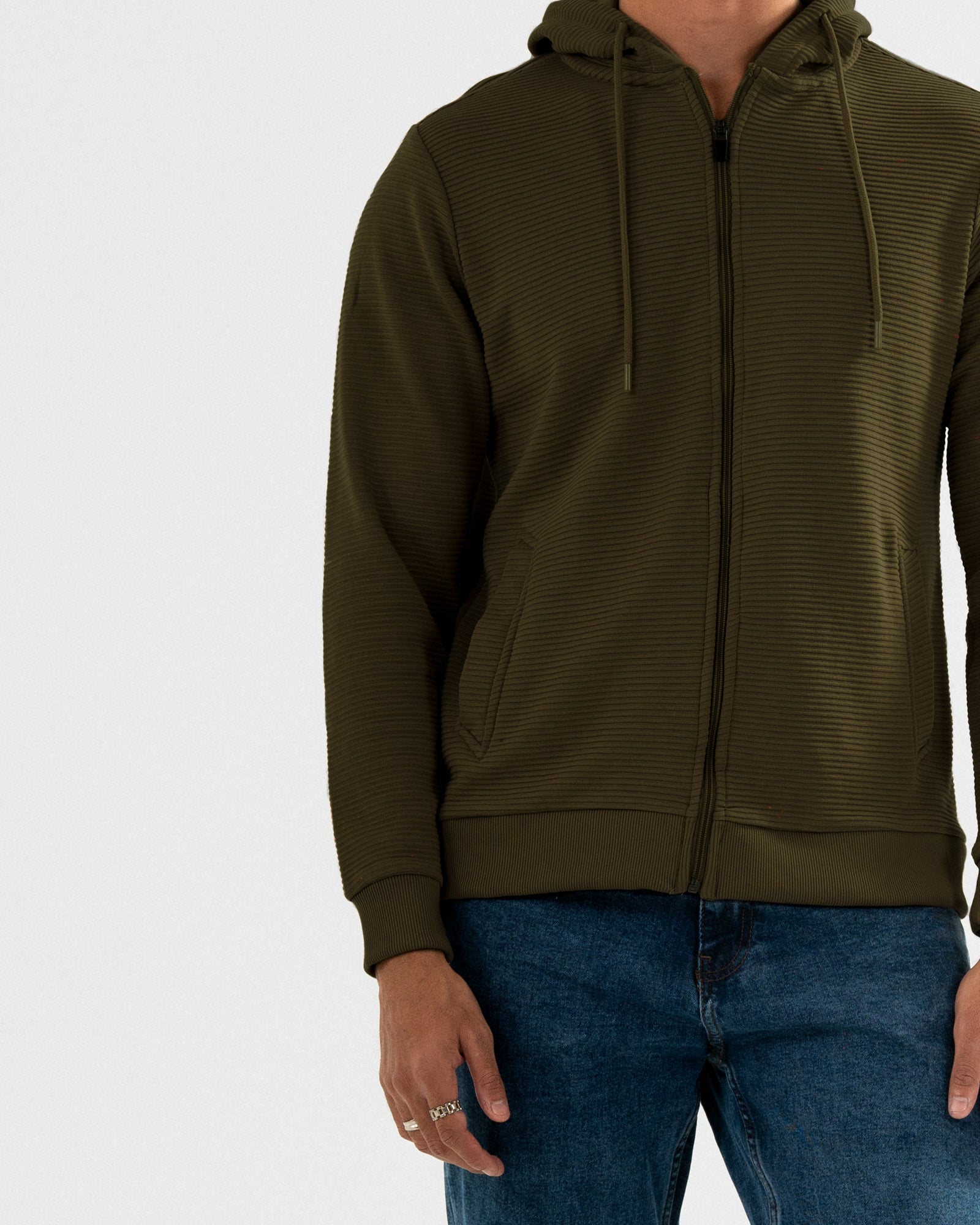 Men Zip-Up Upper