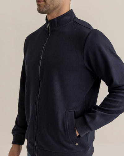 Men Basic Zip-Up Upper