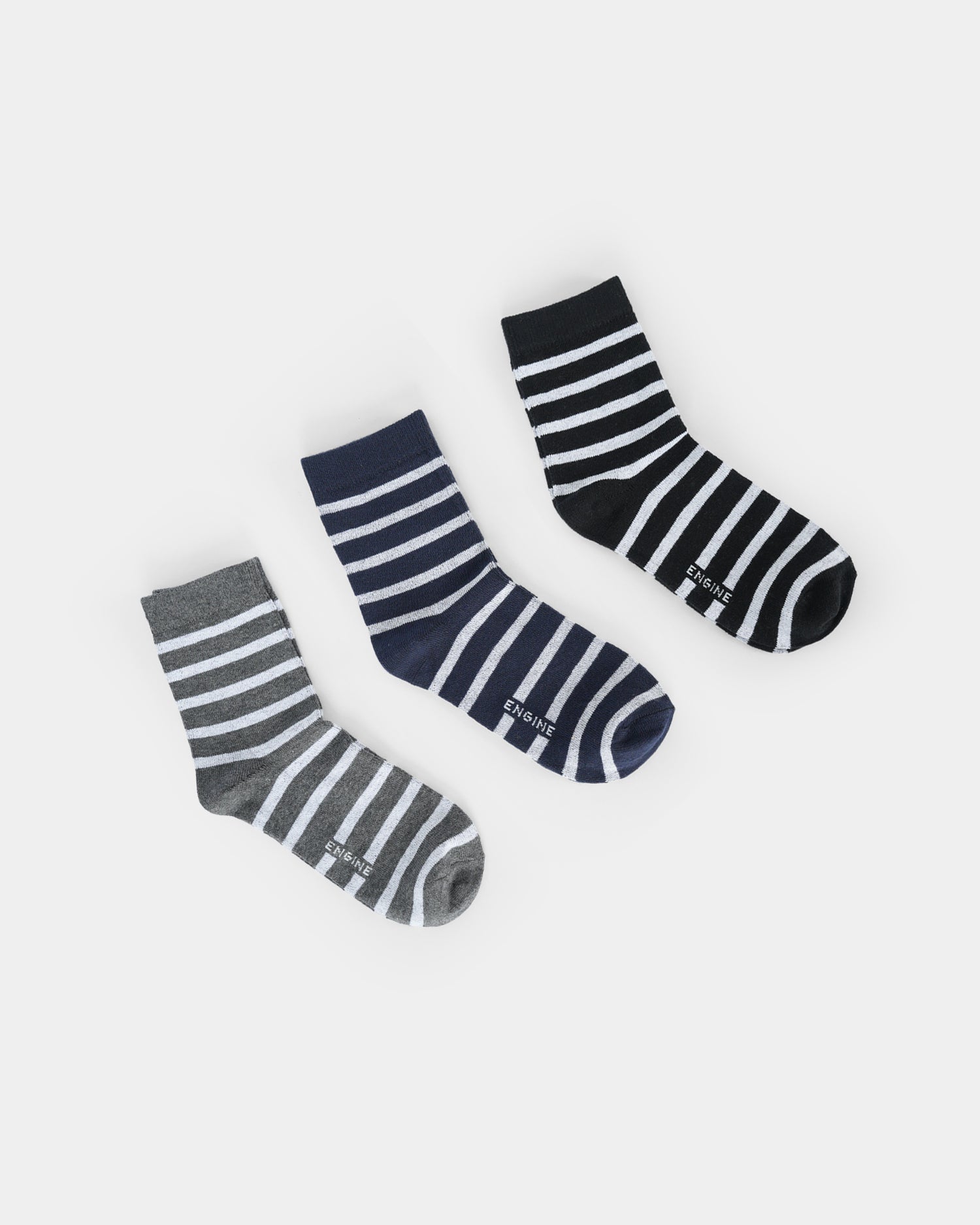 Men Crew Cut Socks - Engine - Buy Now