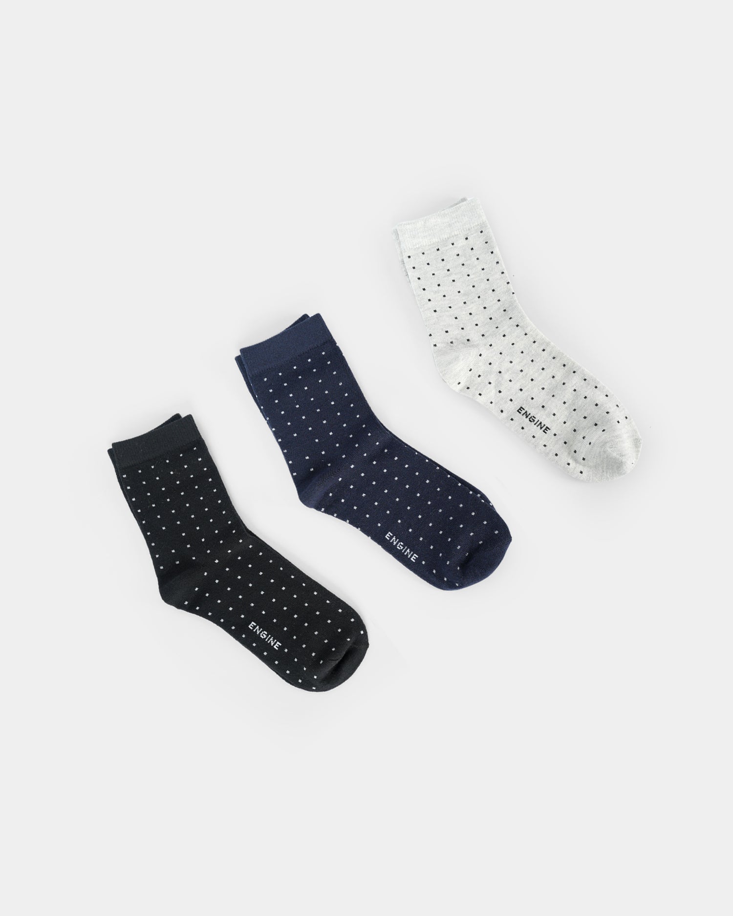 Men Crew Cut Socks - Engine - Buy Now