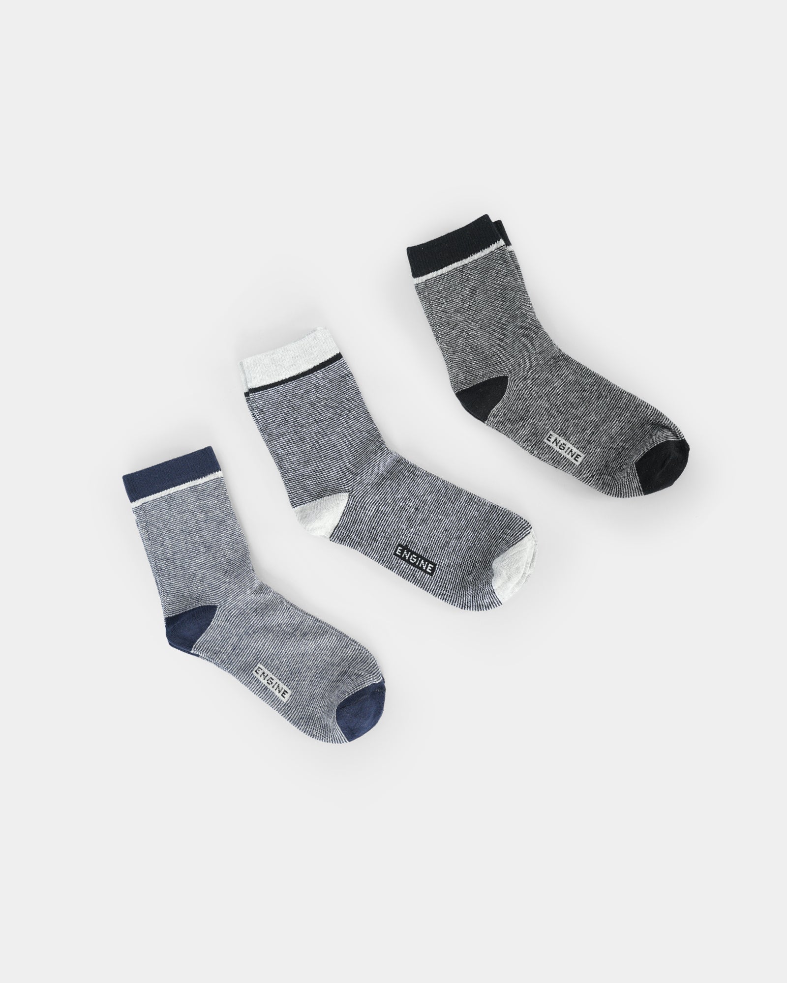 Men Crew Cut Socks - Engine - Buy Now