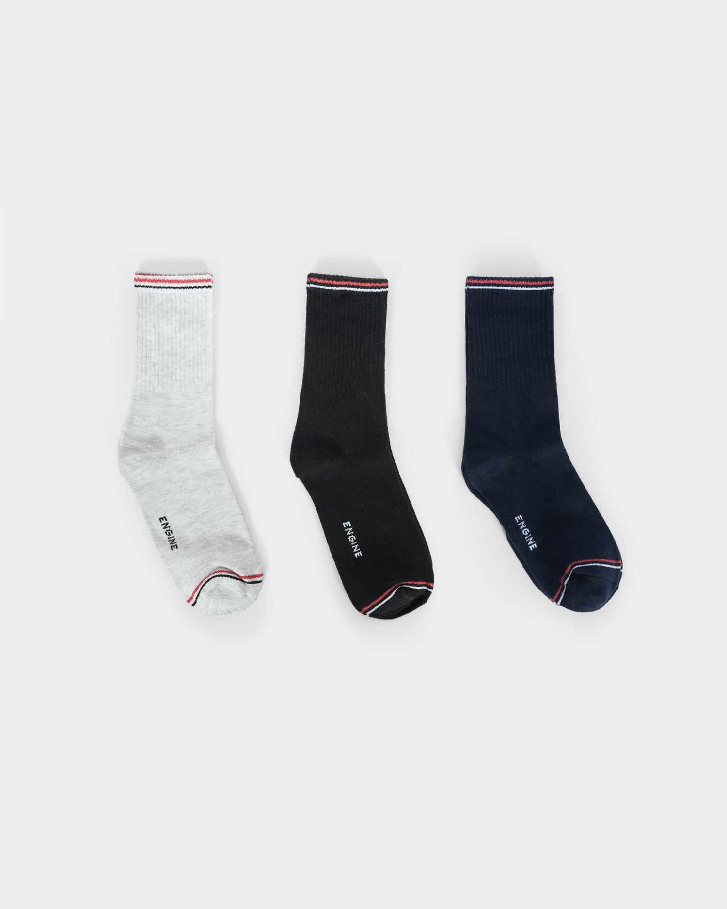 Men Crew Cut Socks - Engine - Buy Now