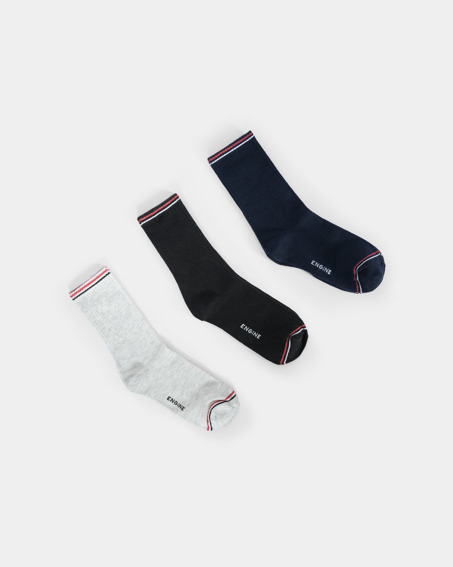 Men Crew Cut Socks - Engine - Buy Now