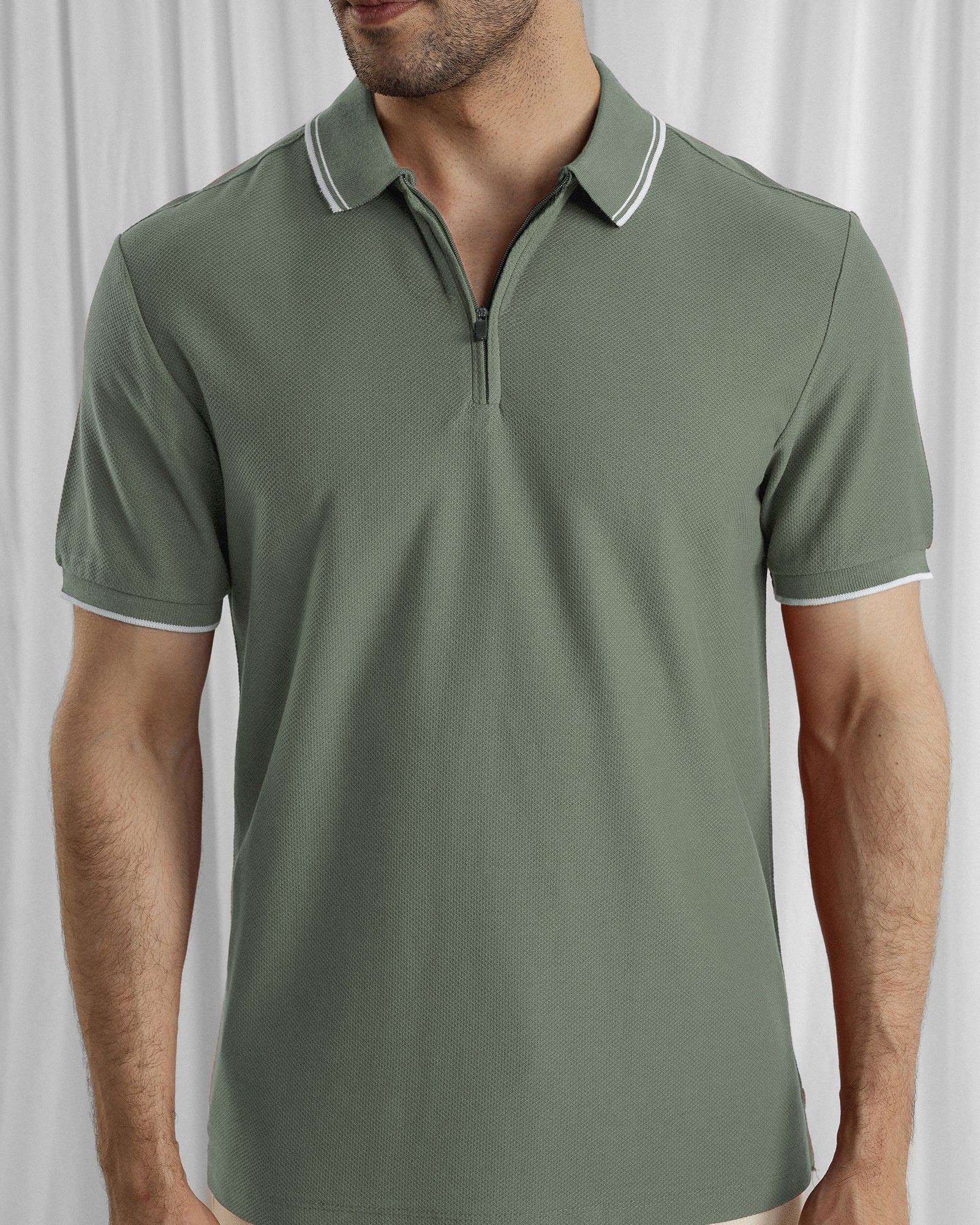 Men Zipper Polo - Engine - Buy Now