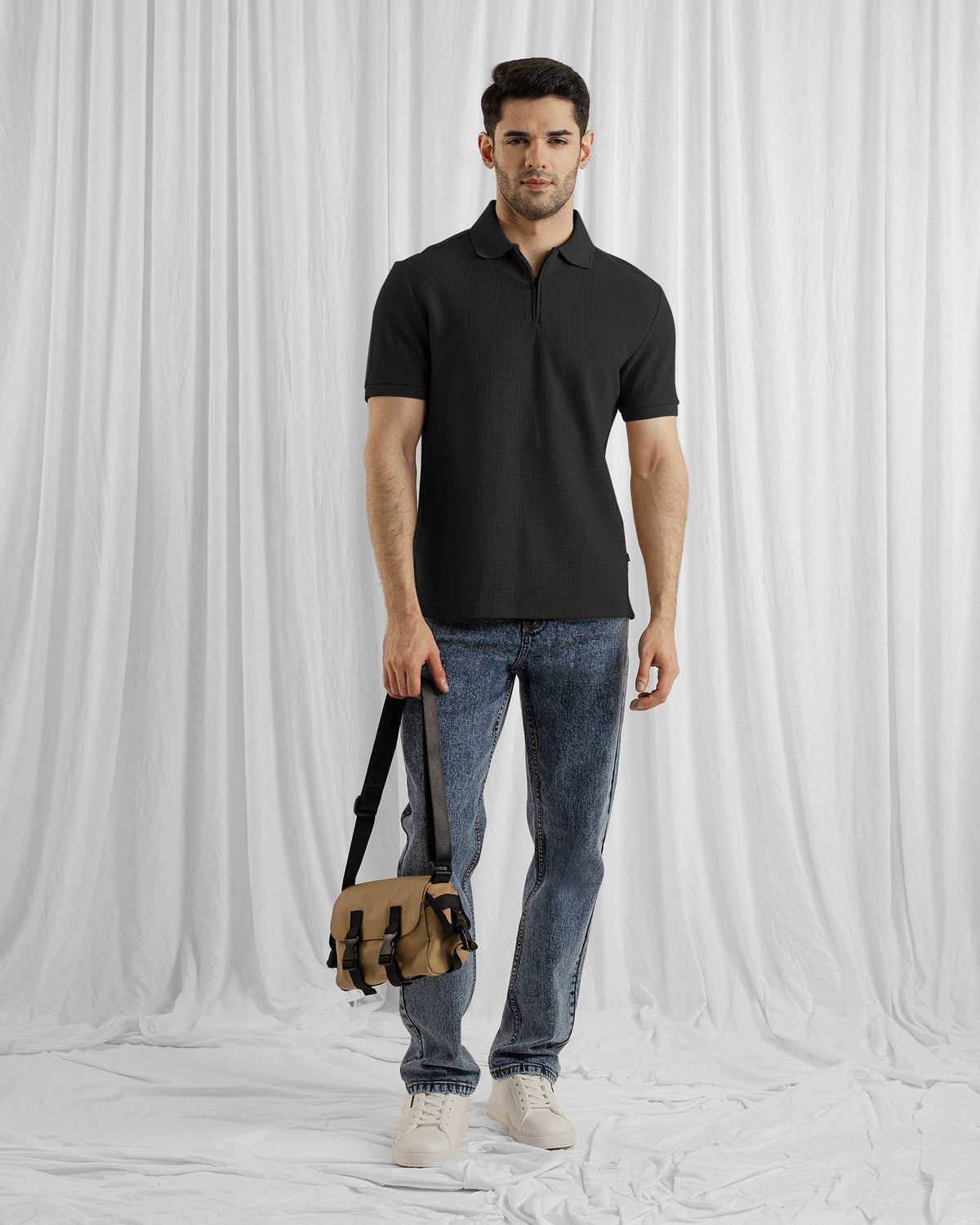 Men Zipper Polo - Engine - Buy Now