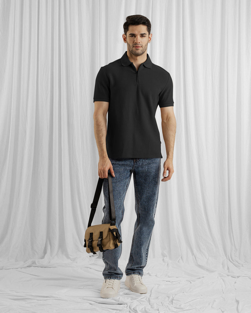 Men Zipper Polo - Engine - Buy Now