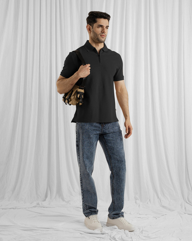 Men Zipper Polo - Engine - Buy Now