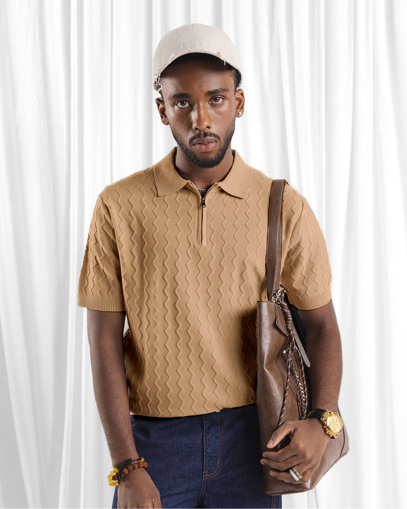 Men Zipper Polo - Engine - Buy Now