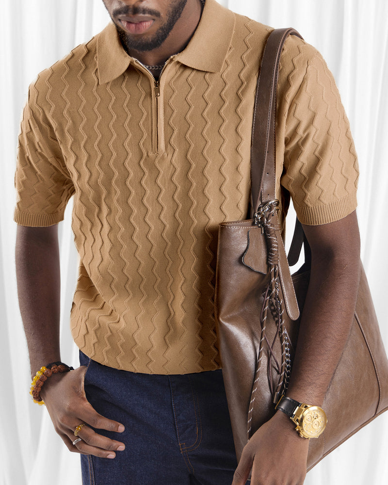 Men Zipper Polo - Engine - Buy Now