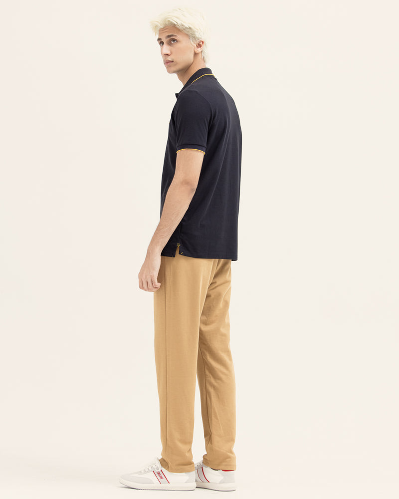 Men Solid Polo Tee - Engine - Buy Now