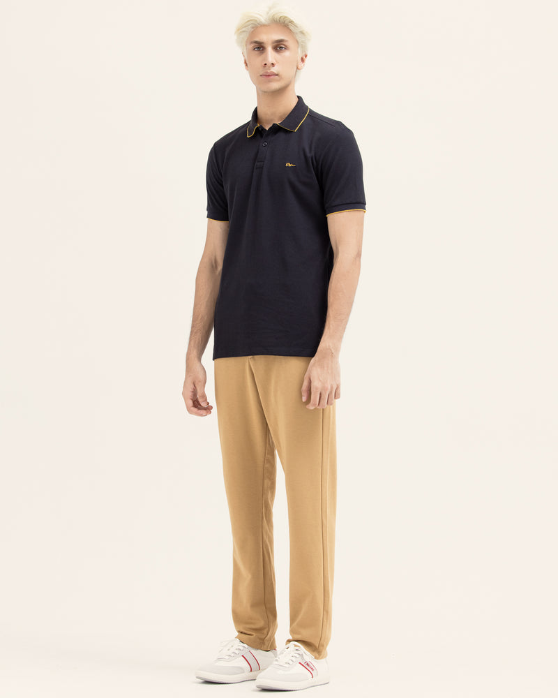 Men Solid Polo Tee - Engine - Buy Now