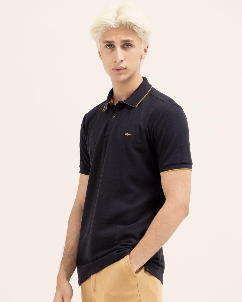 Men Solid Polo Tee - Engine - Buy Now