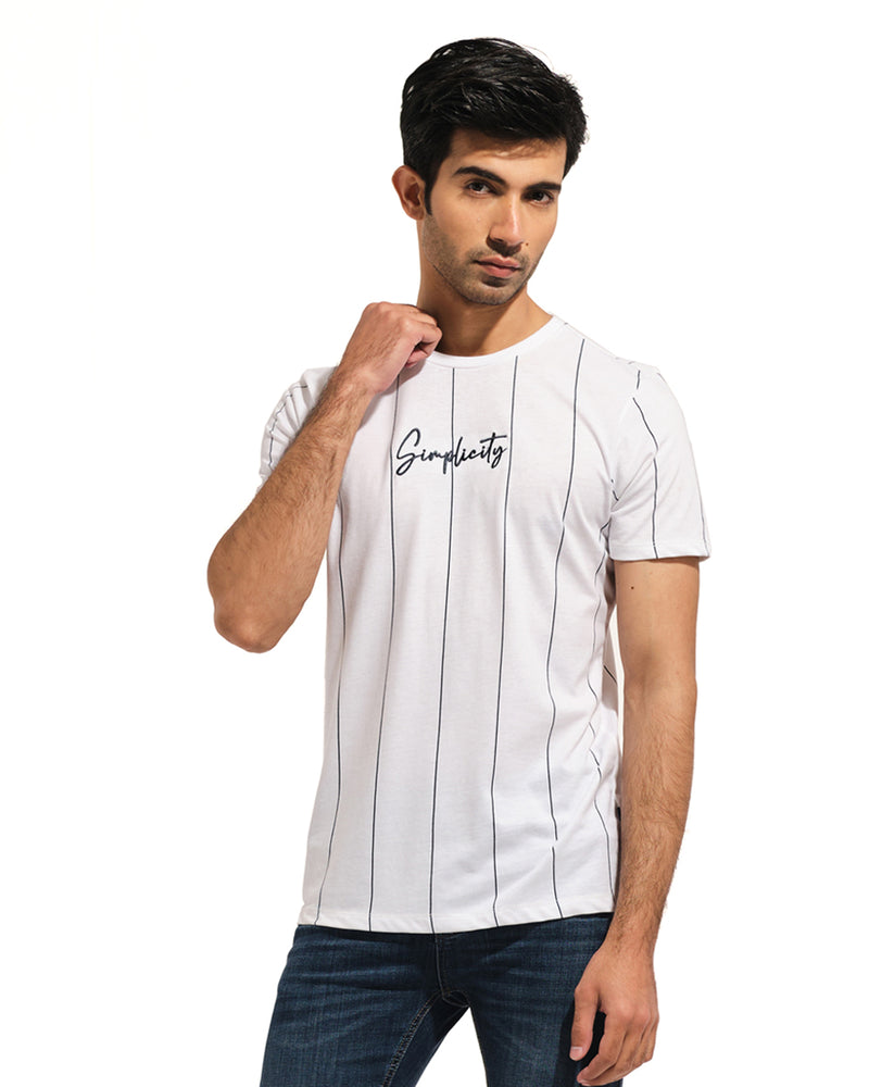 Men Striped T Shirt - Engine - Buy Now