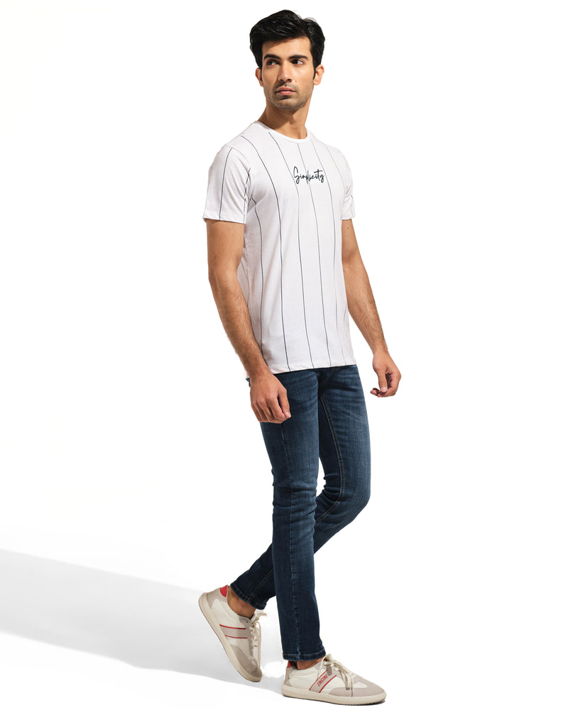 Men Striped T Shirt - Engine - Buy Now