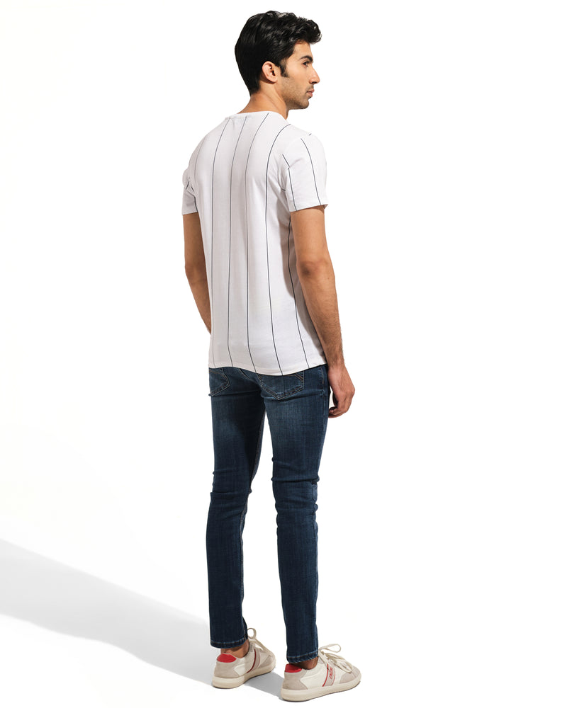 Men Striped T Shirt - Engine - Buy Now