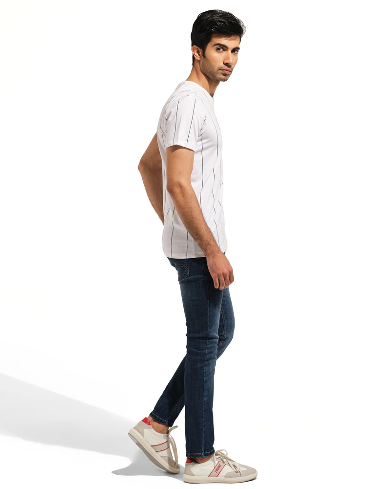 Men Striped T Shirt - Engine - Buy Now