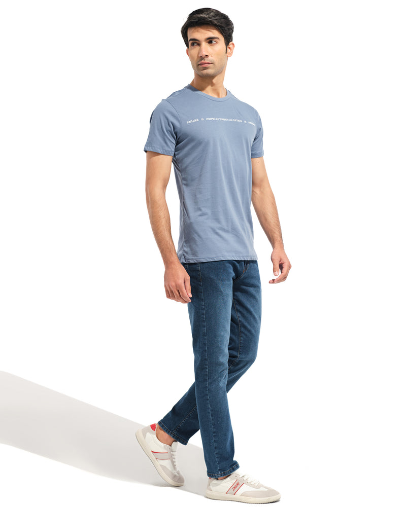 Men Slogan Printed Tee - Engine - Buy Now