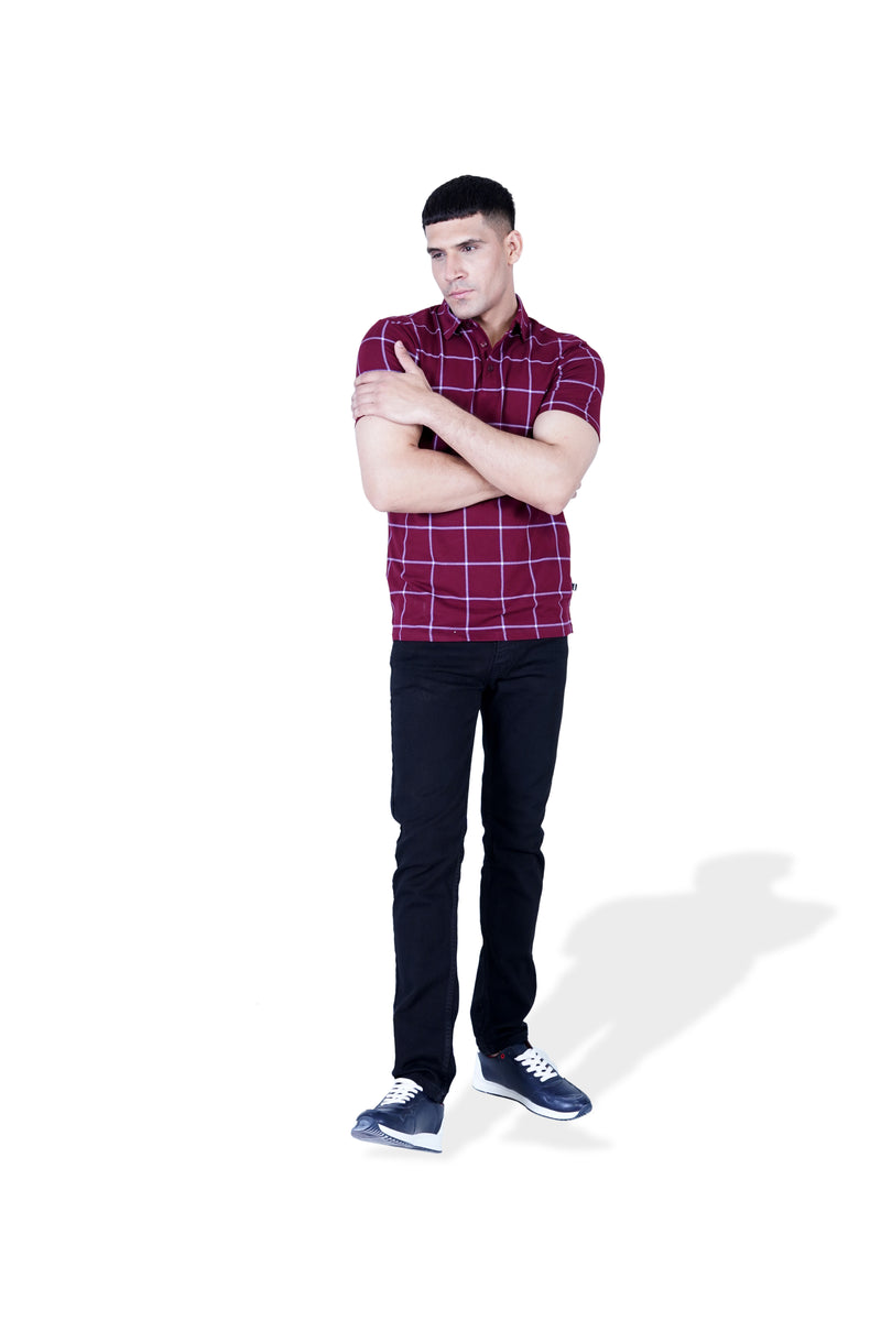 Men Yarn Dyed Polo Tee - Engine - Buy Now