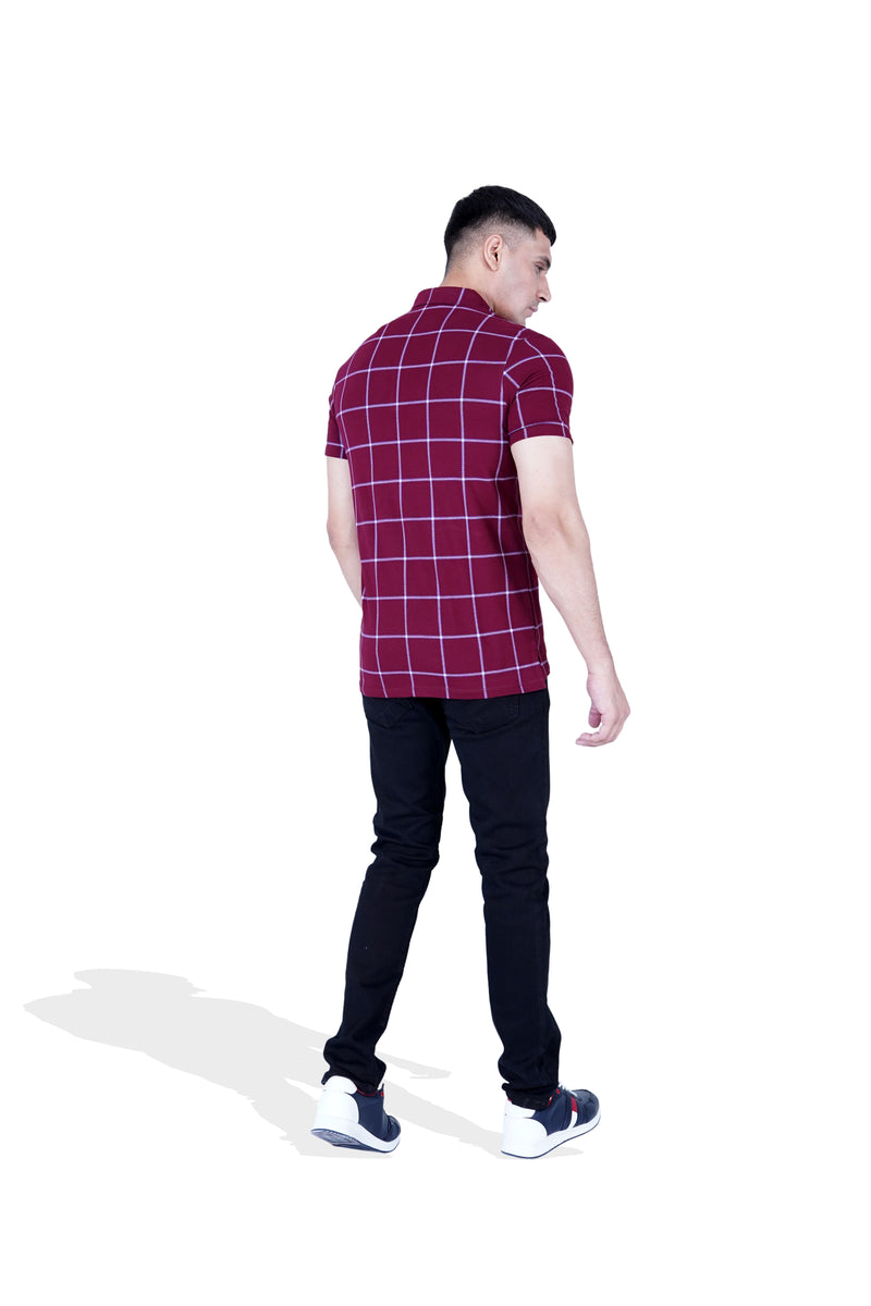 Men Yarn Dyed Polo Tee - Engine - Buy Now