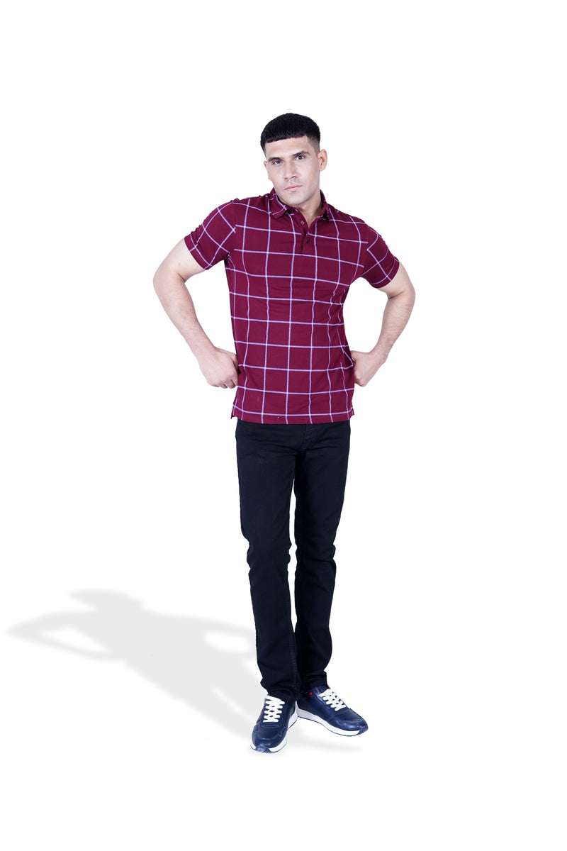 Men Yarn Dyed Polo Tee - Engine - Buy Now
