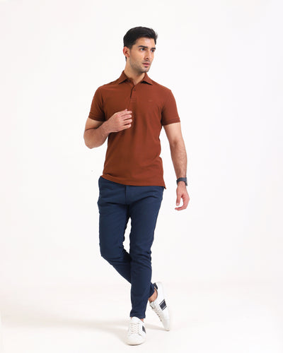 Men S/S Solid Polo Tee