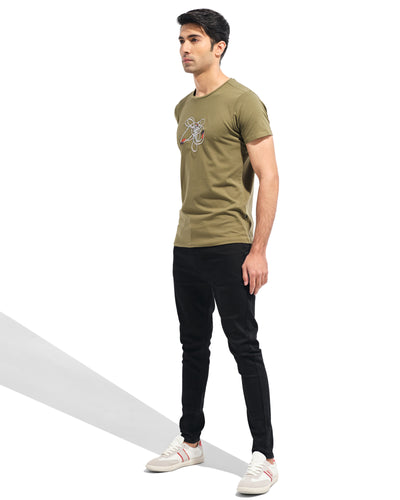 Men Embroidery T Shirt