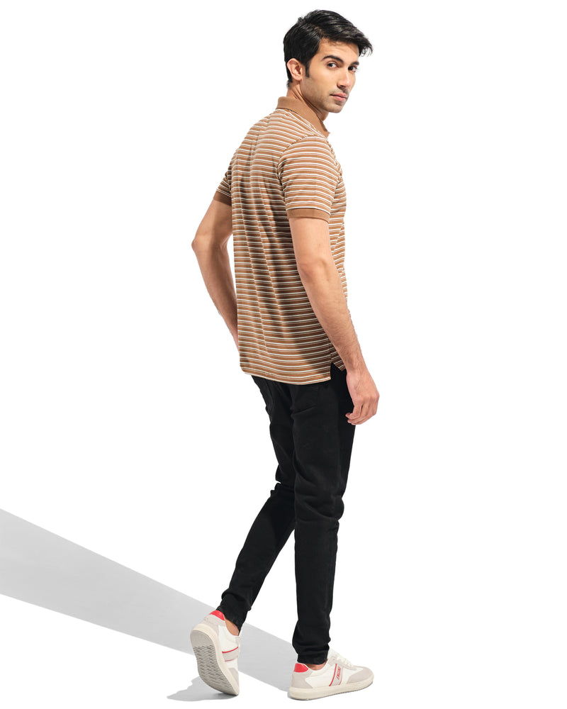 Men Striped Polo Shirt - Engine - Buy Now
