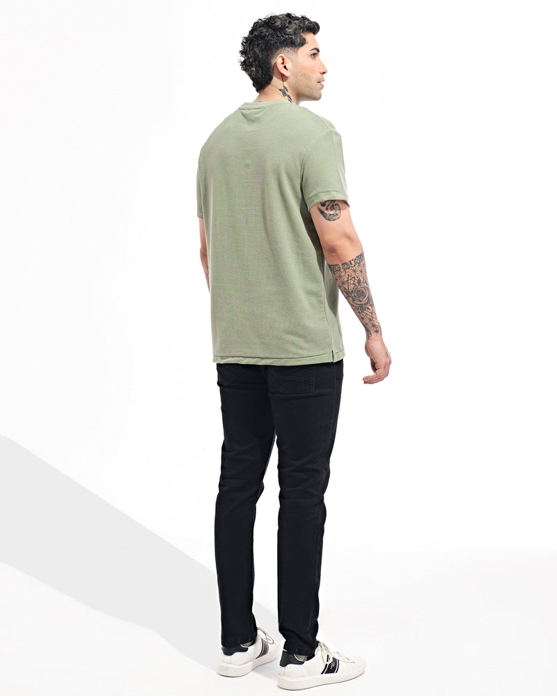 Men Solid T Shirt - Engine - Buy Now