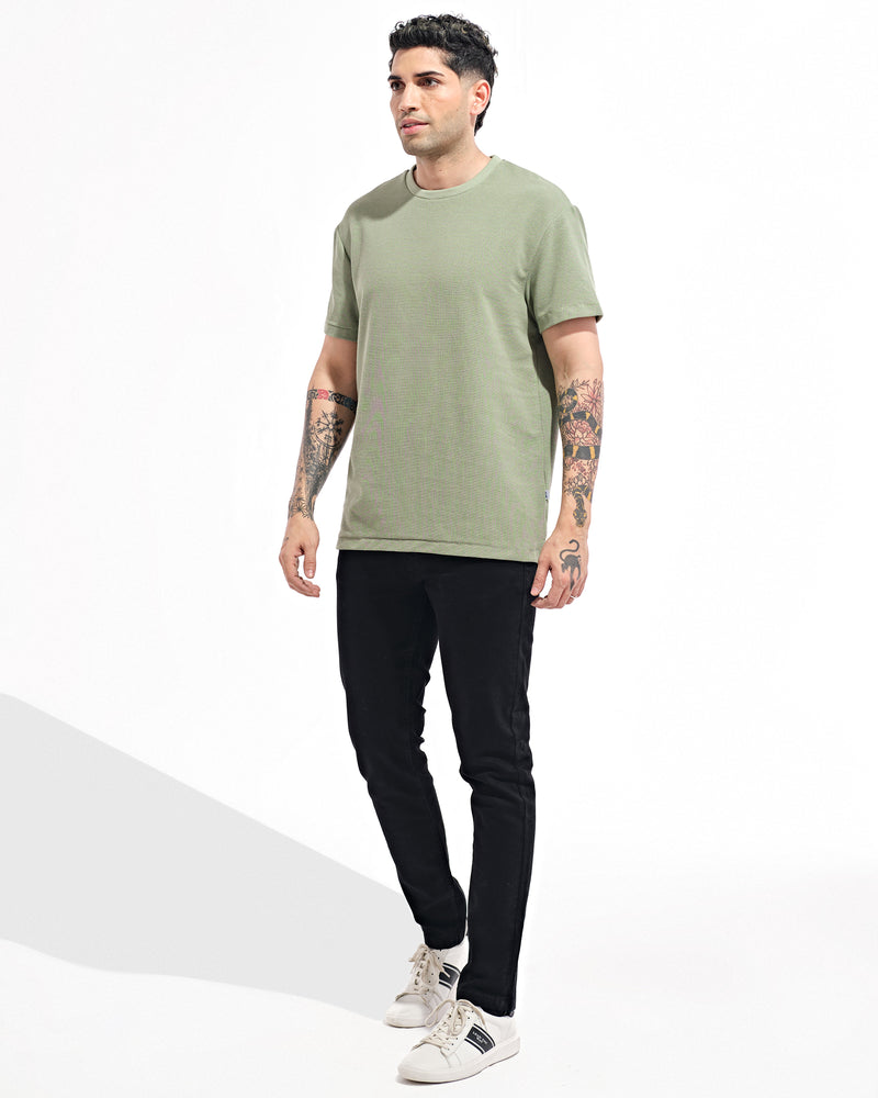 Men Solid T Shirt - Engine - Buy Now