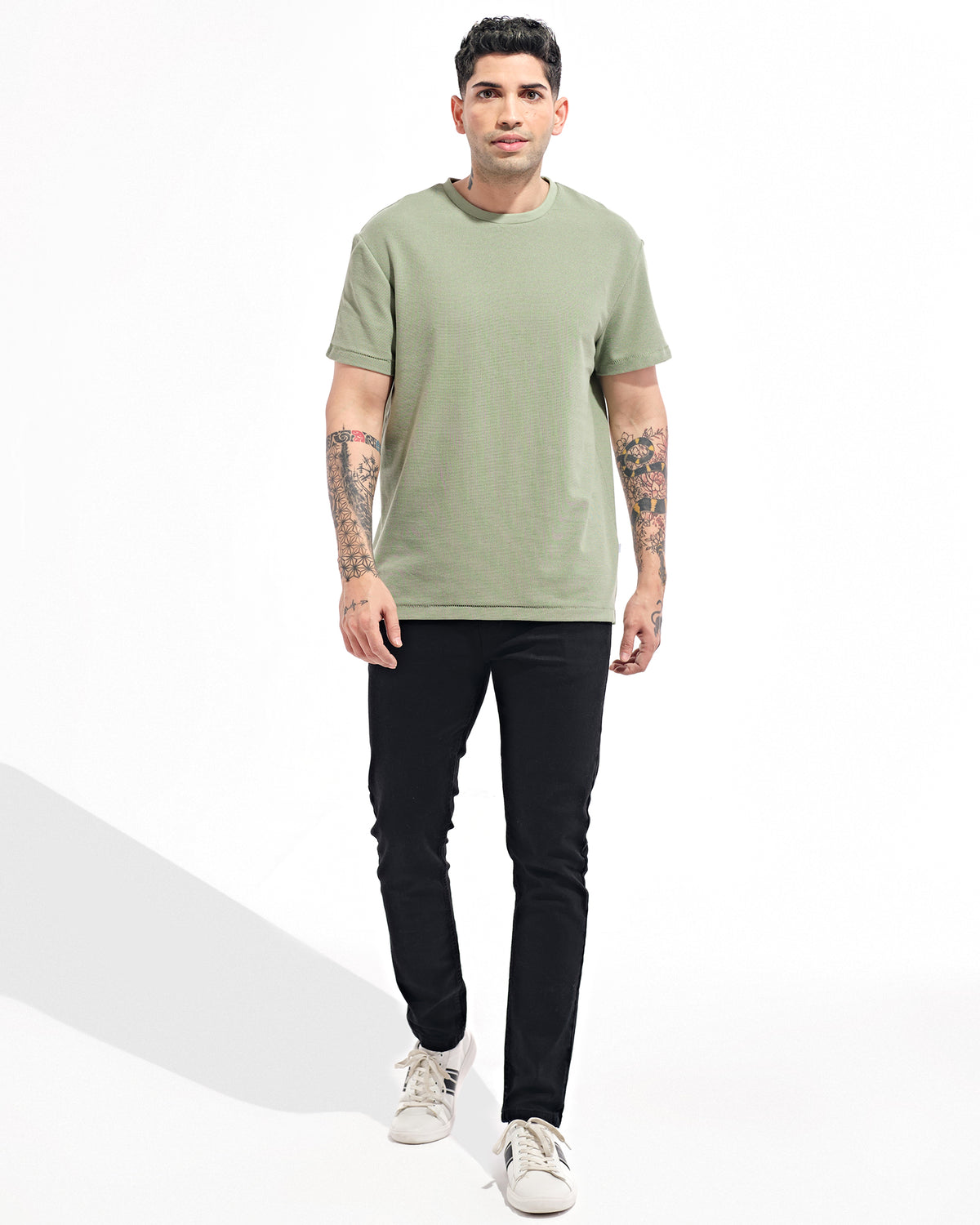 Men Solid T Shirt - Engine - Buy Now