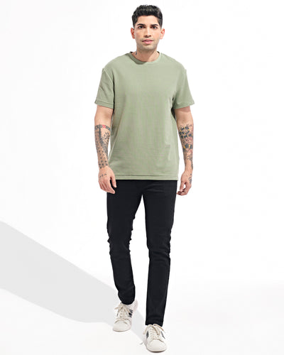 Men Solid T Shirt