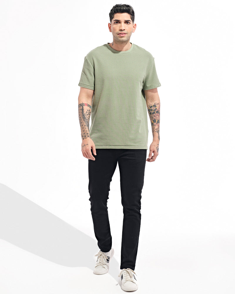 Men Solid T Shirt - Engine - Buy Now