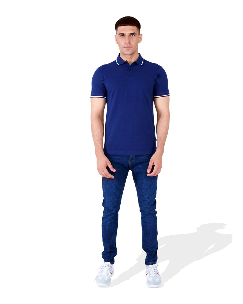 Men Solid Polo Tee - Engine - Buy Now