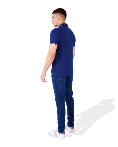 Men Solid Polo Tee