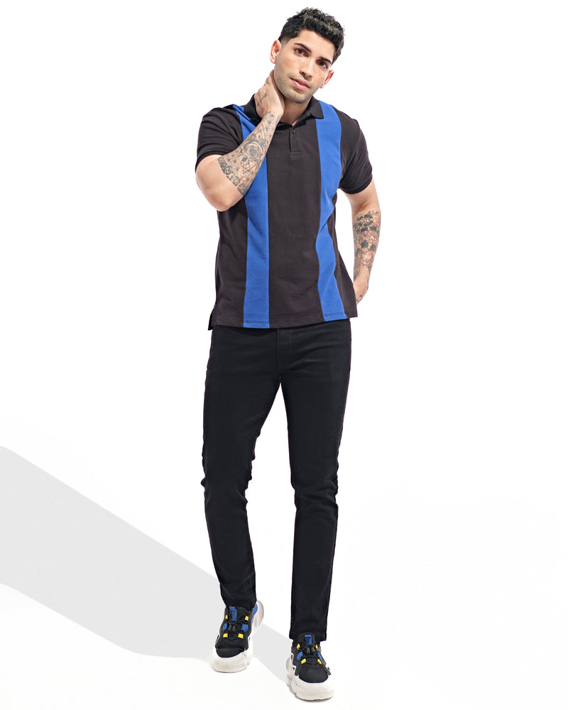 Men Striped Polo Tee - Engine - Buy Now