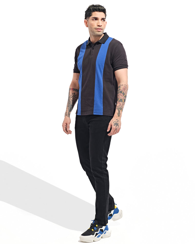 Men Striped Polo Tee - Engine - Buy Now