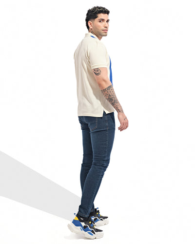 Men Striped Polo Tee