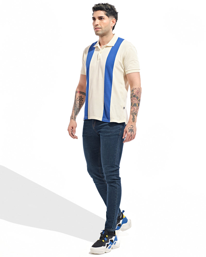 Men Striped Polo Tee - Engine - Buy Now