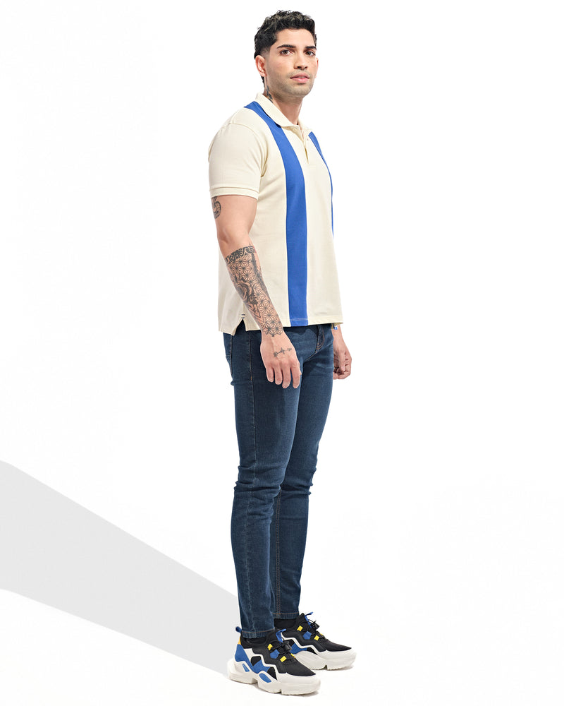 Men Striped Polo Tee - Engine - Buy Now