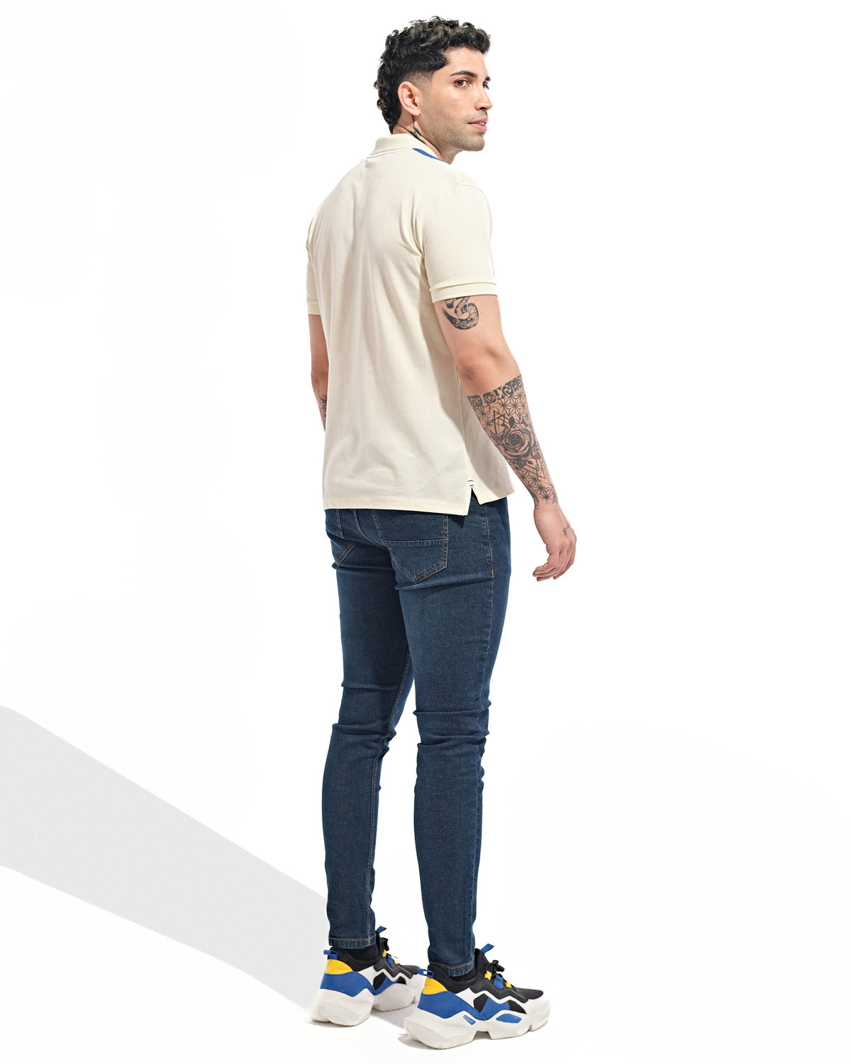 Men Striped Polo Tee - Engine - Buy Now