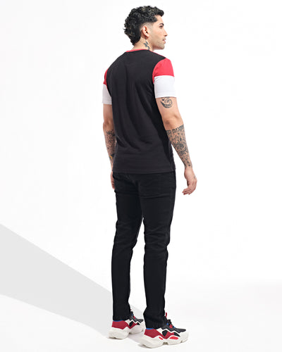 Men Color Block T Shirt